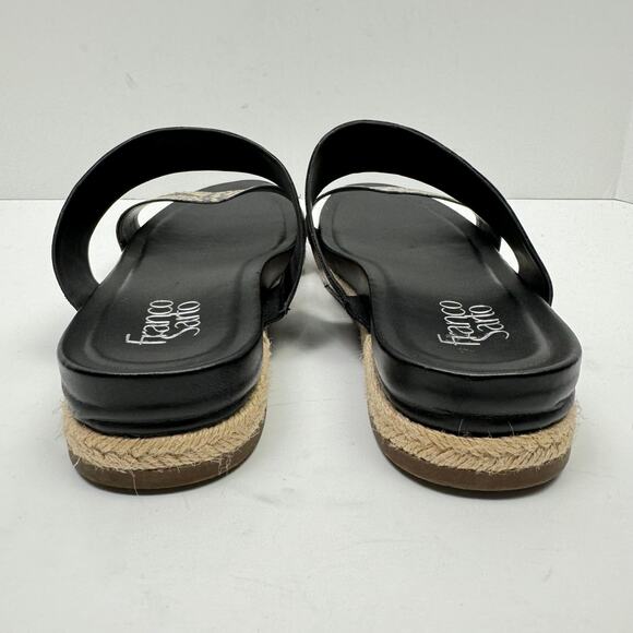 Franco Sarto | Babs Reptile Snakeskin Vegan Leather Espadrille Slide Sandals - Picture 5 of 10